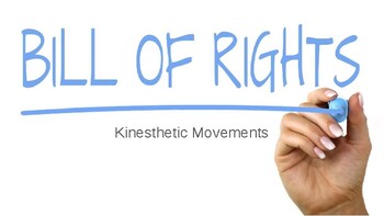 Preview of Bill of Rights - Kinesthetic Movements (to memorize the first 8 amendments)