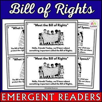 Preview of Bill of Rights Mini Book for Emergent Readers Introduction to Rights & Freedoms