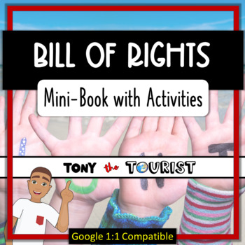 Preview of Bill of Rights Mini-book, Flip Card, & Assessment! (Close Reading & Skills)