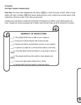 Preview of Bill of Rights Pamphlet of Protections