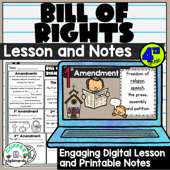 Preview of Bill of Rights Digital Lesson and Activities - SS4CG3