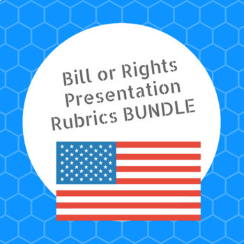 Preview of Bill of Rights Presentation Rubrics-BUNDLE