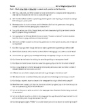 Bill of Rights Quiz or Test Assessment - Application and V