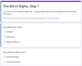 Bill of Rights Step 1 Google Form