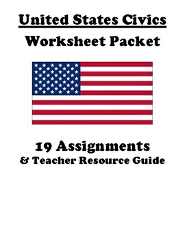 Preview of Bill of Rights Worksheet Packet (19 Assignments)