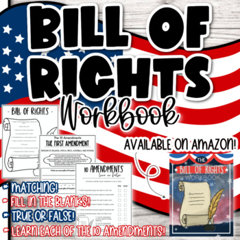 Preview of Bill of Rights Worksheets | The 10 Amendments | Constitution Worksheets