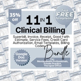 Billing Forms Bundle for Private Practice, Google Doc Ther