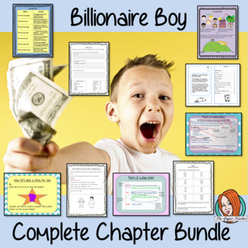 Preview of Billionaire Boy Lesson Bundle