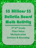 Billions Bulletin Board Math Place Value Division Number S