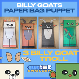 Billy Goat Gruff and Troll Paper Bag Puppet Craft | Colori