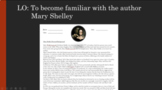 Mary Shelley Biography (Contains worksheet and ppt)