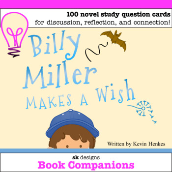 Preview of Billy Miller Makes a Wish Novel Study Questions  Google Slides™ Compatible