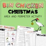Bin Chicken Area and Perimeter Christmas Activity