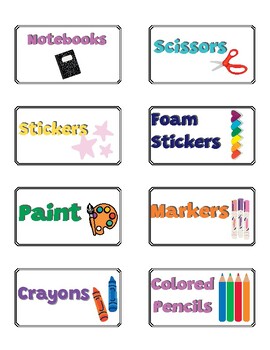Bin Labels by PrimaryPals | TPT