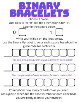 Preview of Binary Bracelets