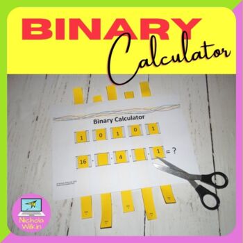 Preview of Binary Calculator Unplugged Activity