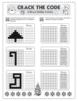 Preview of Binary Code Worksheets