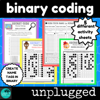 Preview of Binary Coding Unplugged