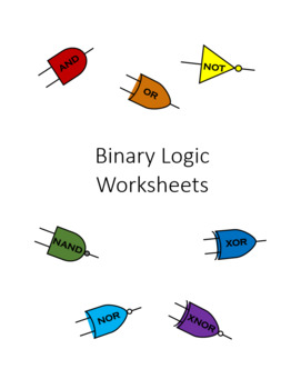 Preview of Binary Logic Worksheets