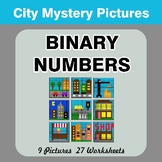 Binary Numbers - Mystery Pictures / Color By Number - City