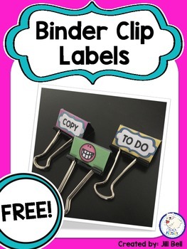 binder label clips