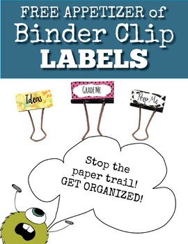 binder label clips