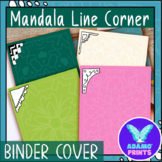 Binder Cover Mandala Line Digital Paper Background Clip Ar