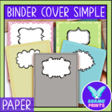 Binder Cover Simple Digital Paper Pattern Background Clip 