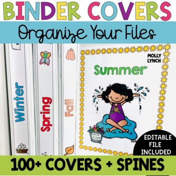 Preview of Binder Covers | 100+ Covers & Spines to Keep Your Files Organized