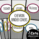 Teacher Binder Covers with Spine Labels