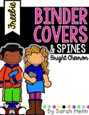Binder Covers--Bright Chevron {editable}