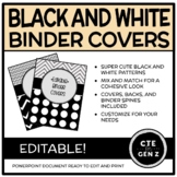 Binder Covers - *Editable* - Black and White