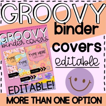 Preview of Binder Covers Editable | GROOVY