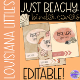 Binder Covers Editable | Just Beachy