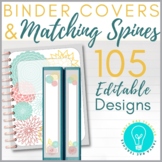 Binder Covers & Matching Spines - Editable (105 Designs)