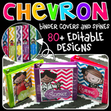 Binder Covers - Editable {Chevron Kidlettes Edition Edition}