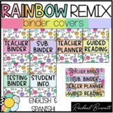 Binder Covers // Rainbow Remix Bundle 90's retro classroom decor