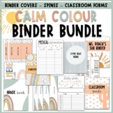Binder Covers and Printable Calendar l Neutral Modern Calm Colour
