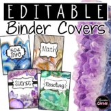 Binder Covers and Spines- Agate Classroom Decor