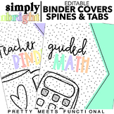 Binder Covers and Spines - Editable - Bright Pastel Classr