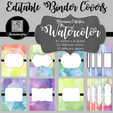 Binder Covers and Spines - Premium: Watercolor