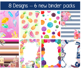 Preview of Binder Planner Bundle -  8 Designs