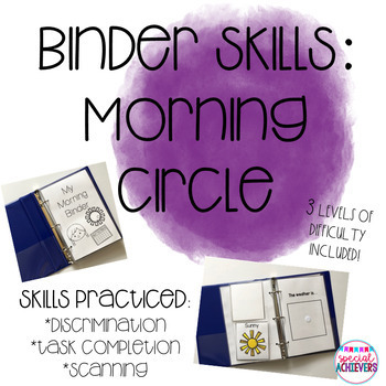 Preview of Binder Skills Morning Circle