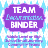 Binder for Team Organization and Documentation- Bright Arg