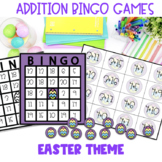 Bingo:Addition 1-20 Easter Math Game Activity 1st, 2nd, 3r