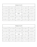 Bingo Algebra - Lines and Systems