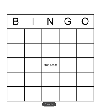 Bingo Board by RobinMarieDesigns | Teachers Pay Teachers