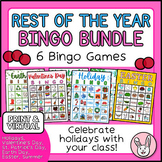 Bingo Bundle - Rest of the School Year (December to June)