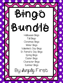 Preview of Bingo Bundle! (10 total games)