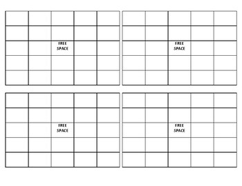 Bingo Cards by Mrs Schmitter | TPT
